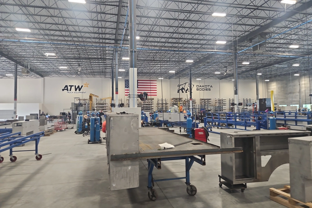 equipment inside warehouse of industrial building